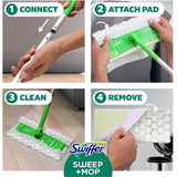 Swiffer Sweep and Mop Deluxe, 2-in-1 Floor Mopping and Sweeping Kit (PGC16519) Each