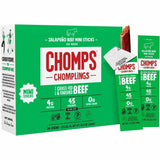 CHOMPS Chomplings Jalepeno Beef Jerky Sticks, 0.50 oz, 24/Pack (CHSLCJ24) Pack of 24