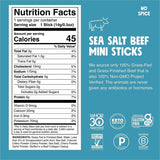 CHOMPS Chomplings Sea Salt Beef Jerky Sticks, 0.50 oz, 24/Pack (CHSLCSB24) Pack of 24