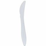 Karat Knife Med-weight/White, Restaurant, Cafeteria, 100/Box, 10/Carton (KRTU2006W) Case of 1000