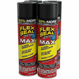 FLEX SEAL Liquid Rubber Sealant Coating Spray, 1.06 lb, Black (FLXFSMAXBLK24) Case of 4