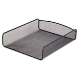 Safco® Onyx Desk Tray, 1 Section, Letter Size Files, 9.25" x 11.75" x 2.5", Black (SAF3272BL) Each