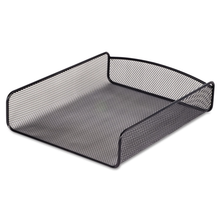 Safco® Onyx Desk Tray, 1 Section, Letter Size Files, 9.25" x 11.75" x 2.5", Black (SAF3272BL) Each