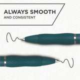 Sharpie S-Gel Gel Pen, Black Ink, Green Barrel, 0.7 mm Pen Point, Retractable, Gel-based, Writing, 4/Pack (SAN2226123) Pack of 4