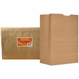 AJM 1/6 BBL #75 Kraft Paper Grocery Sacks, 6.72 gal Capacity, Natural Kraft, 400/Carton (AJMGS75NP4CES) Case of 400
