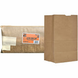 AJM #25 Squat Kraft Paper Grocery Bags, 6.10" x 8.25", Natural Kraft, Recycled, 500/Carton (AJMSQ40NP5C25ES) Case of 500
