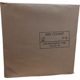 AJM 1/6 BBL #57 Kraft Paper Grocery Sacks, 6.72 gal Capacity, 500/Carton (AJMGS57NP5CES) Case of 500