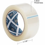 Business Source Heavy-duty Packaging/Sealing Tape, 110 yd Length x 1.87" Width x 1.6 mil Thickness, 3" Core, Clear, 6/Pack (BSN32926) Pack of 6