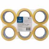 Business Source Heavy-duty Packaging/Sealing Tape, 110 yd Length x 1.87" Width x 1.6 mil Thickness, 3" Core, Clear, 6/Pack (BSN32926) Pack of 6
