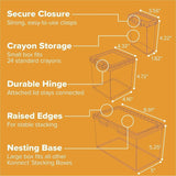 Bostitch Storage Case, Clear, Stackable, 5/Set (BOS23234) Set of 5