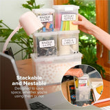 Bostitch Storage Case, Clear, Stackable, 5/Set (BOS23234) Set of 5