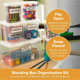 Bostitch Storage Case, Clear, Stackable, 5/Set (BOS23234) Set of 5