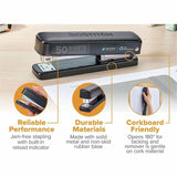 Bostitch Titan Heavy-Duty Stapler Value Pack, Staple Size: 0.25", 0.31", Black, Staples Upto 50 Sheet, Metal, Rubber (BOSB615BLKVP) Each