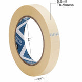 Business Source Utility-purpose Masking Tape, 60 yd Length x 0.75" Width, 3" Core, Tan (BSN16440) 1 Roll