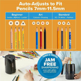 Bostitch Rechargeable Pencil Sharpener, Black, Battery Powered (BOSRPS10VBLK) Each