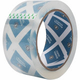 Business Source Crystal Clear Packaging Tape, 55 yd Length x 2" Width x 2.5 mil Thickness, 3" Core, Clear, 6/Pack (BSN64033) Pack of 6