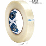 Business Source Filament Tape, 60 yd Length x 1" Width, 3" Core, White, Film (Fiberglass Reinforced) Backing, 1 Roll (BSN64025) 1 Roll