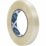 Business Source Filament Tape, 60 yd Length x 0.75" Width, 3" Core, White, Film (Fiberglass Reinforced) Backing, 1 Roll (BSN64024) 1 Roll