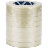 Business Source Filament Tape, 60 yd Length x 0.75" Width, 3" Core, White, Film (Fiberglass Reinforced) Backing, 1 Roll (BSN64024) 1 Roll