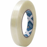 Business Source Filament Tape, 60 yd Length x 0.75" Width, 3" Core, White, Film (Fiberglass Reinforced) Backing, 1 Roll (BSN64024) 1 Roll