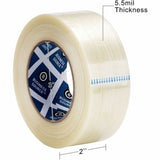 Business Source Filament Tape, 60 yd Length x 2" Width, 3" Core, White, Film (Fiberglass Reinforced) Backing, 1 Roll (BSN64026) 1 Roll