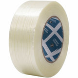 Business Source Filament Tape, 60 yd Length x 2" Width, 3" Core, White, Film (Fiberglass Reinforced) Backing, 1 Roll (BSN64026) 1 Roll