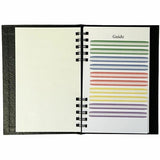 Dome Business Journal, 5" x 8", Bright White Sheet, Black Cover (DOM40000) Each