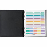Dome Business Journal, 8" x 10", Bright White Sheet, Black Cover (DOM40004) Each