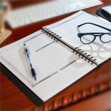 Dome Business Journal, 8" x 10", Bright White Sheet, Black Cover (DOM40004) Each