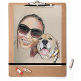 Officemate Sketch Boards, Brown, Storage for Paper, Rubber Band, Fiberboard (OIC83090) Each