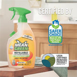 Mean Green Refillable Bathroom Cleaner, 28.6 fl oz, 2 to 3.5 pH, Tropical Breeze Scent, 6/Carton (RST394172) Case of 6