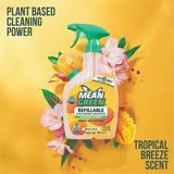 Mean Green Refillable Bathroom Cleaner, 28.6 fl oz, 2 to 3.5 pH, Tropical Breeze Scent, 6/Carton (RST394172) Case of 6