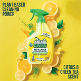 Mean Green Refillable Bathroom Cleaner, 28.6 fl oz, Citrus & Green Tea Scent, 6/Carton (RST394171) Case of 6