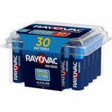 Rayovac Alkaline AA Batteries, For Flashlight, Mouse, Remote Control, 30/Pack (RAY81530PP) Pack of 30