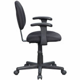 NuSparc Multi-Task Chair, Black, Fabric Seat Material, Fabric Back Material, 5-star Base, Armrest (NPRFCH300FFFBK) Each