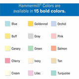 Hammermill 24lb Color Paper, Letter, 8½" x 11", 24 lb Basis Weight, Canary, 500 Sheets per Ream, 10/Carton (HAM104307CT) Case of 5000