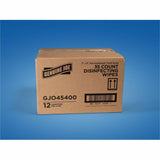 Genuine Joe Broad-Spectrum Disinfectant Wipes, 35 Wipes/Tub, 12 Tubs/Carton (GJO45400) Case of 12