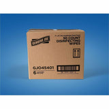 Genuine Joe Broad-Spectrum Disinfectant Wipes, Fresh Scent, 50 Wipes/Tub, 6 Tubs/Carton (GJO45401) Case of 6
