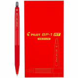 Pilot BP-1 RT Ballpoint Pens, Red Ink, 1.0 mm Pen Point, Retractable, Oil Based, Stainless Steel Tip (PIL21631) 1 Dozen
