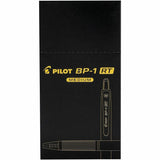 Pilot BP-1 RT Ballpoint Pens, Black Ink, 1.0 mm Pen Point, Retractable, Oil Based, Stainless Steel Tip (PIL21634) 1 Dozen