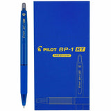 Pilot BP-1 RT Ballpoint Pens, Blue Ink, 1.0 mm Pen Point, Retractable, Oil Based, Stainless Steel Tip (PIL21637) 1 Dozen