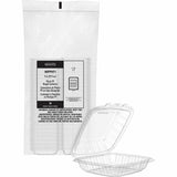 Dart Microwaveable Hinged Containers, ProPlanet Seal, 9 x 8.75 x 3, Clear, 75/Pack (DCC90PPHT1PK) Pack of 75