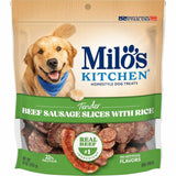 Milo's Kitchen Beef & Rice Dog Treats, 10 oz, For Dog, Sliced, Beef Sausage, Rice (SMU52775) Each