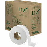 Livi Jumbo Bath Tissue, 2 Ply, Jumbo, 3.30" x 600 ft Length, 3 5/16" Core, 12/Carton (SOL23725) Case of 12