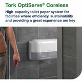 TORK OptiServe Coreless 2-Roll Bath Tissue System, 2 x Roll (TRK558068) Each