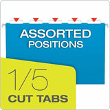 Business Source 1/5 Tab Cut Legal Hanging Folder, 8 1/2" x 14", Kraft, 25/Box (BSN14221) Case of 25