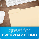 Business Source 1/3 Tab Cut Letter Top Tab File Folder, 8 1/2" x 11", 3/4" Expansion, Manila, 250/Carton (BSN18103) Case of 250