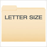 Business Source 1/3 Tab Cut Letter Top Tab File Folder, 8 1/2" x 11", 3/4" Expansion, Manila, 250/Carton (BSN18103) Case of 250