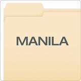 Business Source 1/3 Tab Cut Letter Top Tab File Folder, 8 1/2" x 11", 3/4" Expansion, Manila, 250/Carton (BSN18103) Case of 250