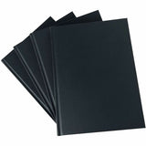 Business Source Hardbound Ruled Linen Journals, Hard Bound, Ruled Margin, Black Cover, 12/Carton (BSN10973CT) Case of 12